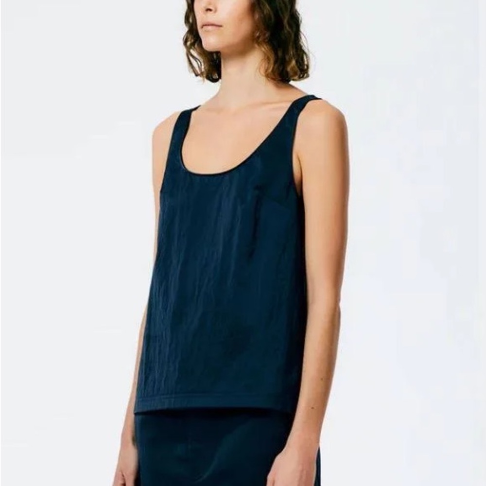 Tibi scoop racerback blouse